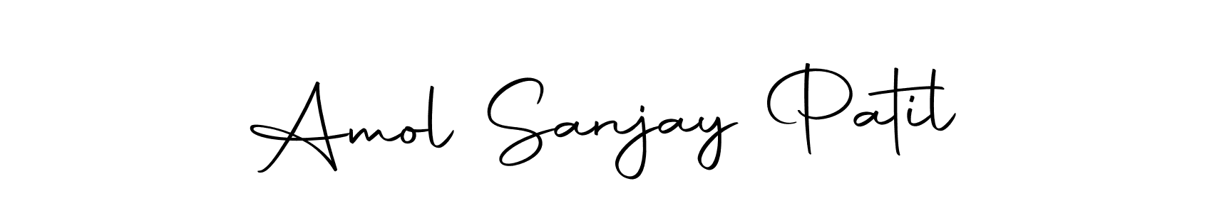 Amol Sanjay Patil stylish signature style. Best Handwritten Sign (Autography-DOLnW) for my name. Handwritten Signature Collection Ideas for my name Amol Sanjay Patil. Amol Sanjay Patil signature style 10 images and pictures png