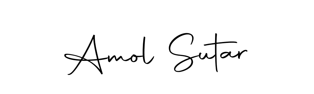 Use a signature maker to create a handwritten signature online. With this signature software, you can design (Autography-DOLnW) your own signature for name Amol Sutar. Amol Sutar signature style 10 images and pictures png