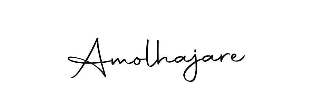The best way (Autography-DOLnW) to make a short signature is to pick only two or three words in your name. The name Amolhajare include a total of six letters. For converting this name. Amolhajare signature style 10 images and pictures png