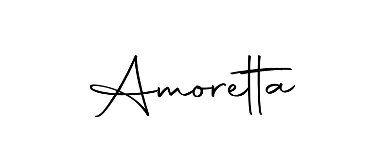 Use a signature maker to create a handwritten signature online. With this signature software, you can design (Autography-DOLnW) your own signature for name Amoretta. Amoretta signature style 10 images and pictures png