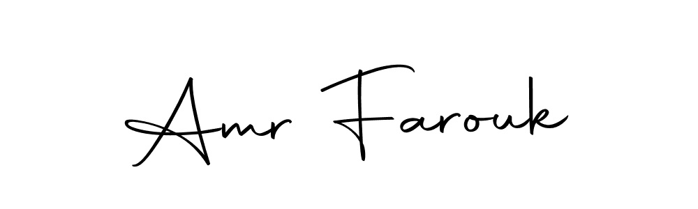 How to make Amr Farouk name signature. Use Autography-DOLnW style for creating short signs online. This is the latest handwritten sign. Amr Farouk signature style 10 images and pictures png