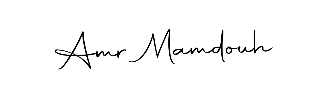 How to make Amr Mamdouh name signature. Use Autography-DOLnW style for creating short signs online. This is the latest handwritten sign. Amr Mamdouh signature style 10 images and pictures png