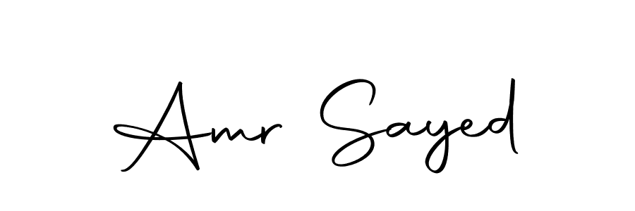 Make a beautiful signature design for name Amr Sayed. With this signature (Autography-DOLnW) style, you can create a handwritten signature for free. Amr Sayed signature style 10 images and pictures png