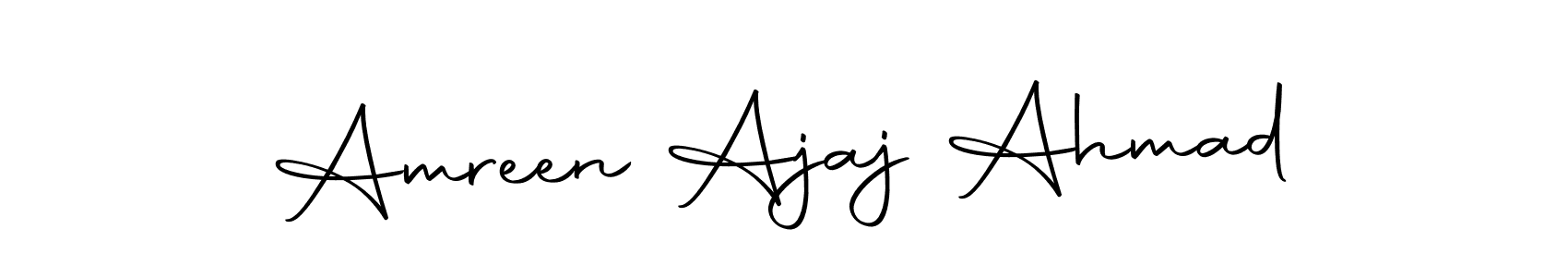 if you are searching for the best signature style for your name Amreen Ajaj Ahmad. so please give up your signature search. here we have designed multiple signature styles  using Autography-DOLnW. Amreen Ajaj Ahmad signature style 10 images and pictures png