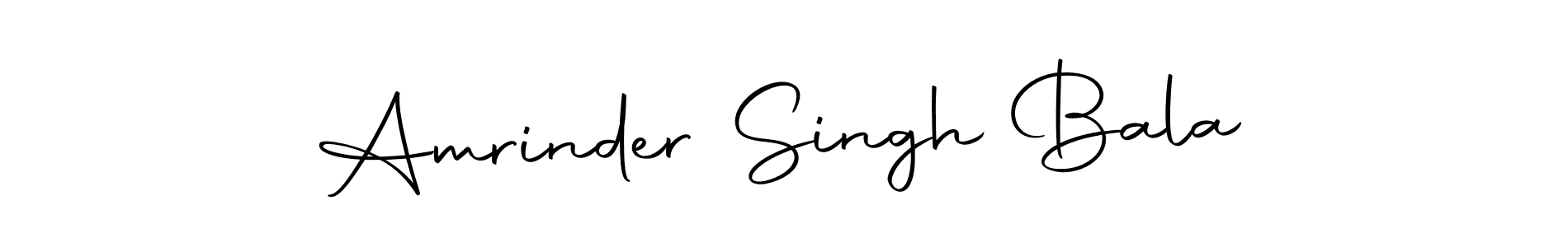 How to make Amrinder Singh Bala name signature. Use Autography-DOLnW style for creating short signs online. This is the latest handwritten sign. Amrinder Singh Bala signature style 10 images and pictures png