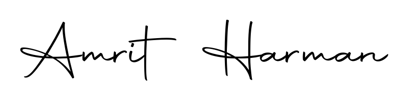The Autography-DOLnW font transforms the name Amrit Harman into an executive sign with sharp precision and distinguished character. Amrit Harman signature style 10 images and pictures png