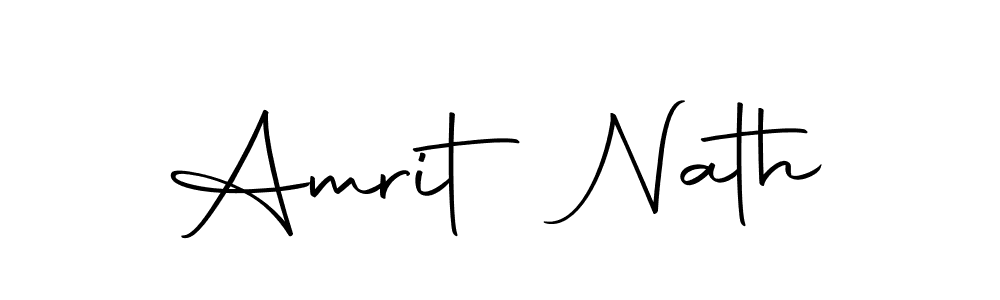 Design your own signature with our free online signature maker. With this signature software, you can create a handwritten (Autography-DOLnW) signature for name Amrit Nath. Amrit Nath signature style 10 images and pictures png