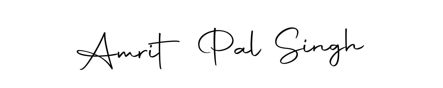 How to make Amrit Pal Singh name signature. Use Autography-DOLnW style for creating short signs online. This is the latest handwritten sign. Amrit Pal Singh signature style 10 images and pictures png