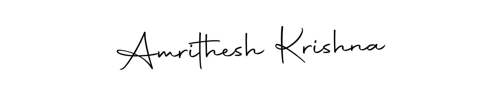 You can use this online signature creator to create a handwritten signature for the name Amrithesh Krishna. This is the best online autograph maker. Amrithesh Krishna signature style 10 images and pictures png