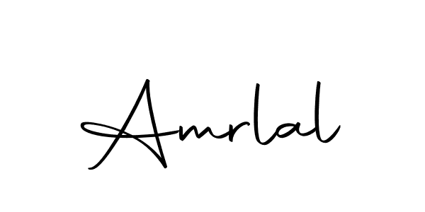 Design your own signature with our free online signature maker. With this signature software, you can create a handwritten (Autography-DOLnW) signature for name Amrlal. Amrlal signature style 10 images and pictures png