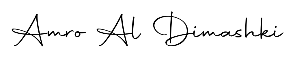 Transform the name Amro Al Dimashki into a signature masterpiece using Autography-DOLnW font. Ideal for photographers, artists, and creators looking for watermarks. Amro Al Dimashki signature style 10 images and pictures png