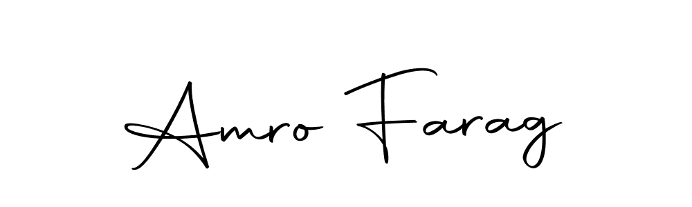 How to make Amro Farag name signature. Use Autography-DOLnW style for creating short signs online. This is the latest handwritten sign. Amro Farag signature style 10 images and pictures png