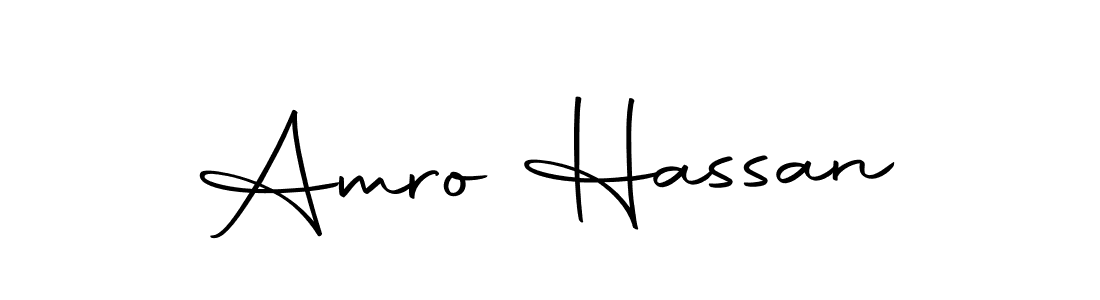 Amro Hassan stylish signature style. Best Handwritten Sign (Autography-DOLnW) for my name. Handwritten Signature Collection Ideas for my name Amro Hassan. Amro Hassan signature style 10 images and pictures png