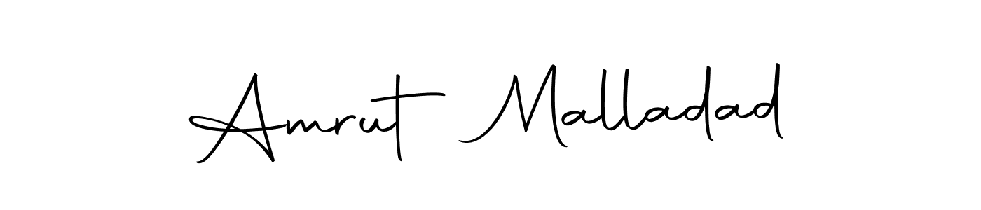 How to make Amrut Malladad name signature. Use Autography-DOLnW style for creating short signs online. This is the latest handwritten sign. Amrut Malladad signature style 10 images and pictures png