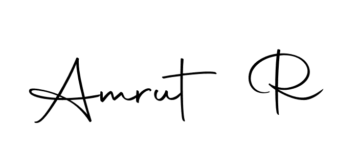 Make a beautiful signature design for name Amrut R. With this signature (Autography-DOLnW) style, you can create a handwritten signature for free. Amrut R signature style 10 images and pictures png