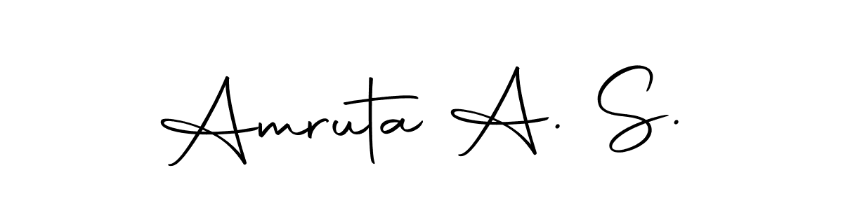 Design your own signature with our free online signature maker. With this signature software, you can create a handwritten (Autography-DOLnW) signature for name Amruta A. S.. Amruta A. S. signature style 10 images and pictures png
