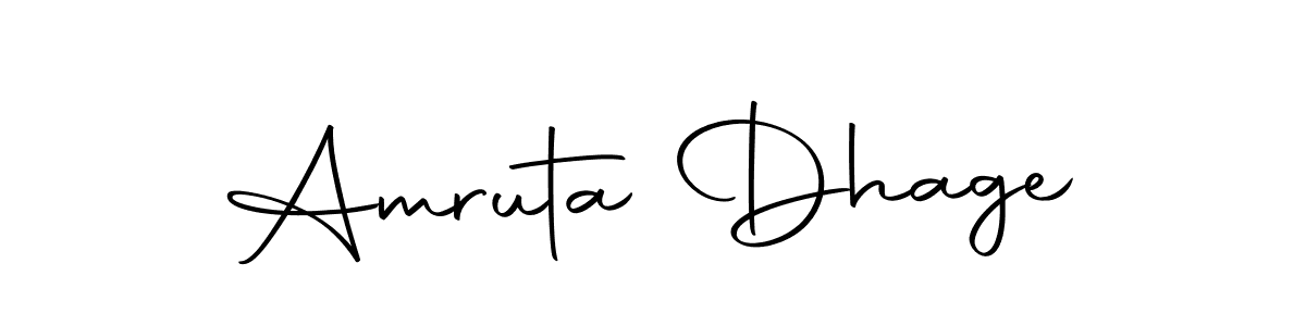 How to make Amruta Dhage signature? Autography-DOLnW is a professional autograph style. Create handwritten signature for Amruta Dhage name. Amruta Dhage signature style 10 images and pictures png