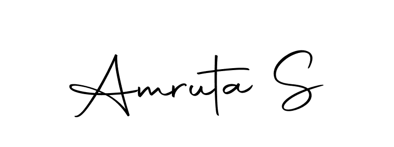 You should practise on your own different ways (Autography-DOLnW) to write your name (Amruta S) in signature. don't let someone else do it for you. Amruta S signature style 10 images and pictures png