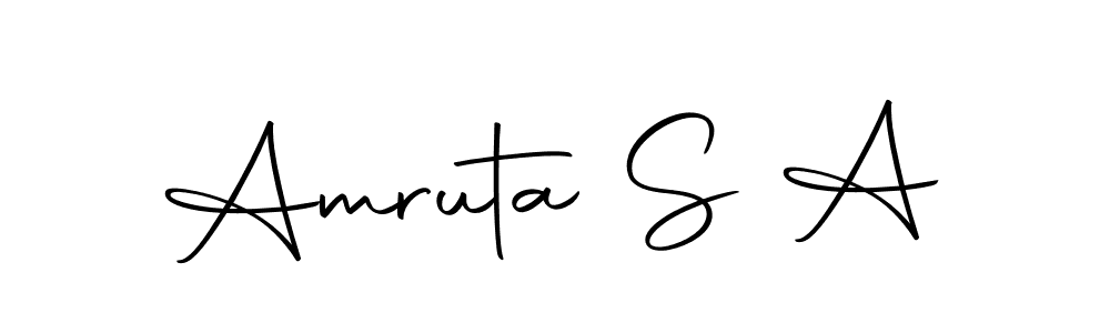 You should practise on your own different ways (Autography-DOLnW) to write your name (Amruta S A) in signature. don't let someone else do it for you. Amruta S A signature style 10 images and pictures png