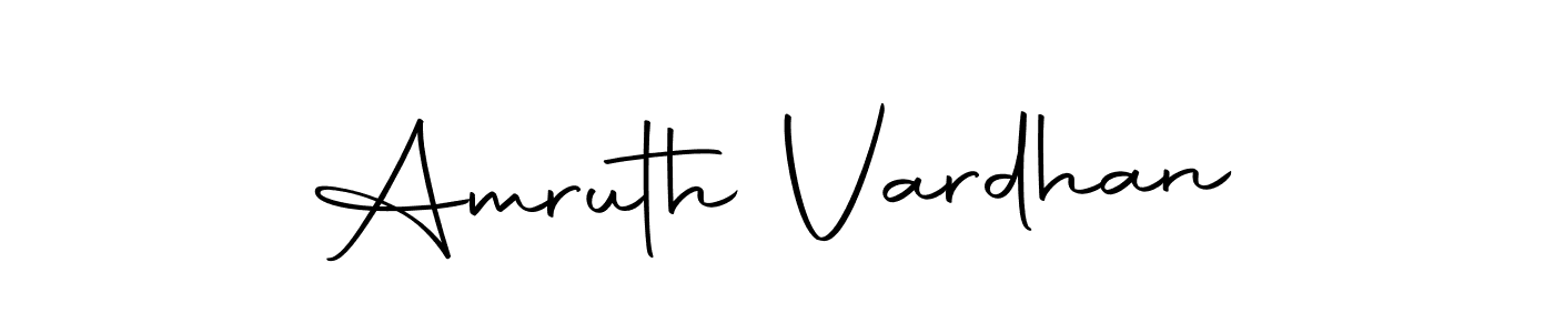 Create a beautiful signature design for name Amruth Vardhan. With this signature (Autography-DOLnW) fonts, you can make a handwritten signature for free. Amruth Vardhan signature style 10 images and pictures png