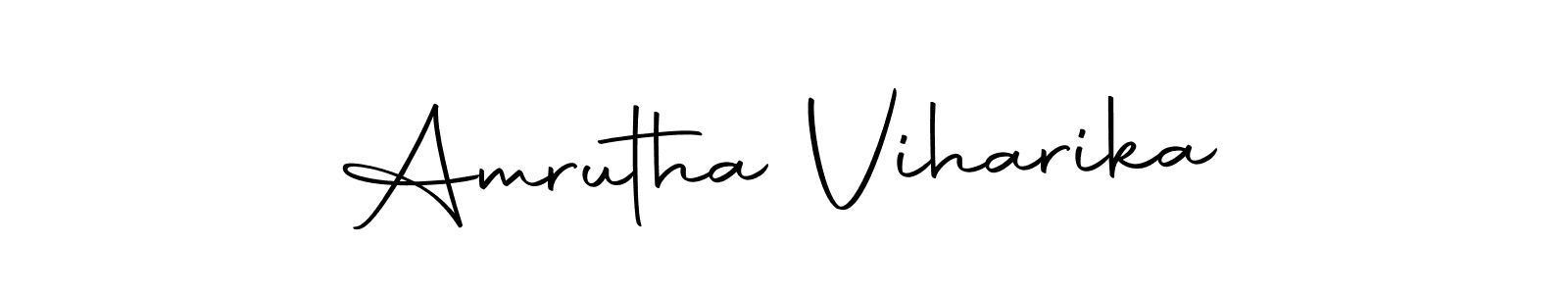 How to make Amrutha Viharika signature? Autography-DOLnW is a professional autograph style. Create handwritten signature for Amrutha Viharika name. Amrutha Viharika signature style 10 images and pictures png