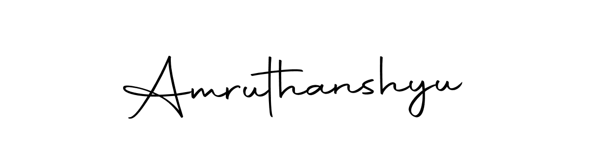 Make a beautiful signature design for name Amruthanshyu. With this signature (Autography-DOLnW) style, you can create a handwritten signature for free. Amruthanshyu signature style 10 images and pictures png