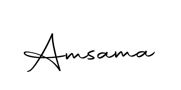 Create a beautiful signature design for name Amsama. With this signature (Autography-DOLnW) fonts, you can make a handwritten signature for free. Amsama signature style 10 images and pictures png