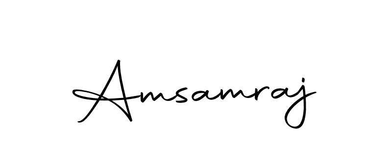 You can use this online signature creator to create a handwritten signature for the name Amsamraj. This is the best online autograph maker. Amsamraj signature style 10 images and pictures png