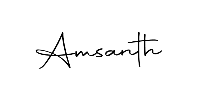 Similarly Autography-DOLnW is the best handwritten signature design. Signature creator online .You can use it as an online autograph creator for name Amsanth. Amsanth signature style 10 images and pictures png