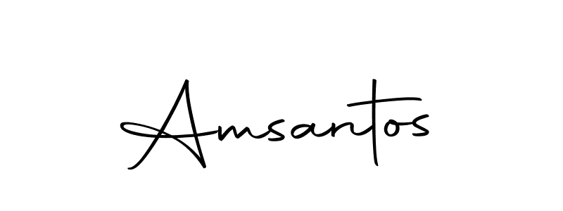 Also we have Amsantos name is the best signature style. Create professional handwritten signature collection using Autography-DOLnW autograph style. Amsantos signature style 10 images and pictures png