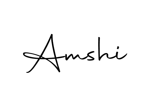 How to make Amshi signature? Autography-DOLnW is a professional autograph style. Create handwritten signature for Amshi name. Amshi signature style 10 images and pictures png