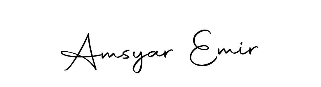 It looks lik you need a new signature style for name Amsyar Emir. Design unique handwritten (Autography-DOLnW) signature with our free signature maker in just a few clicks. Amsyar Emir signature style 10 images and pictures png