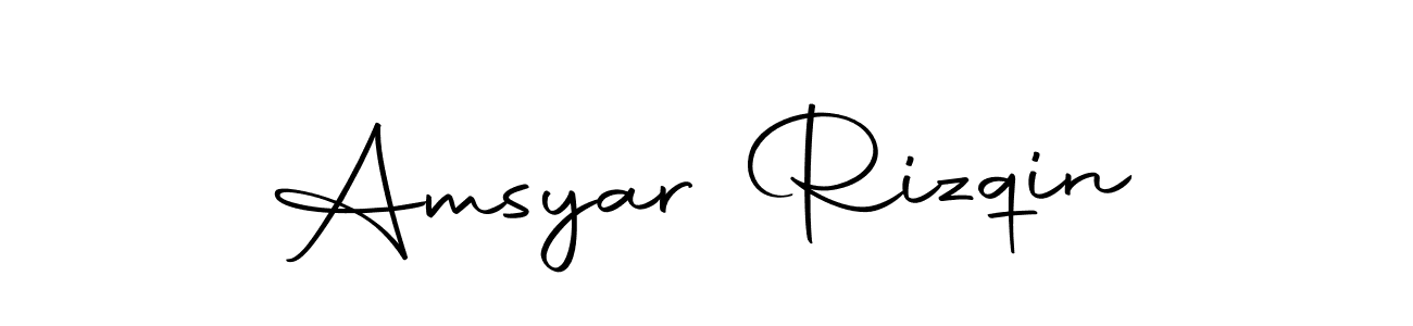 How to make Amsyar Rizqin signature? Autography-DOLnW is a professional autograph style. Create handwritten signature for Amsyar Rizqin name. Amsyar Rizqin signature style 10 images and pictures png