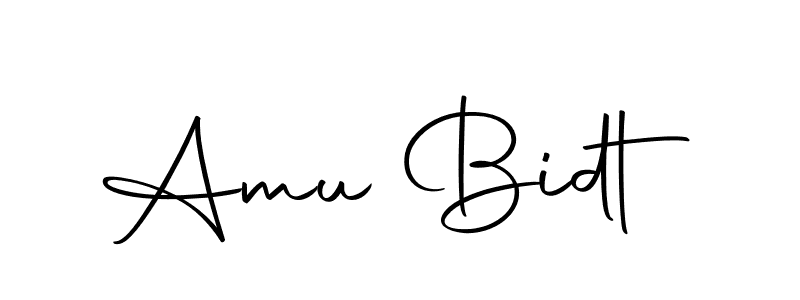 Make a beautiful signature design for name Amu Bidt. With this signature (Autography-DOLnW) style, you can create a handwritten signature for free. Amu Bidt signature style 10 images and pictures png