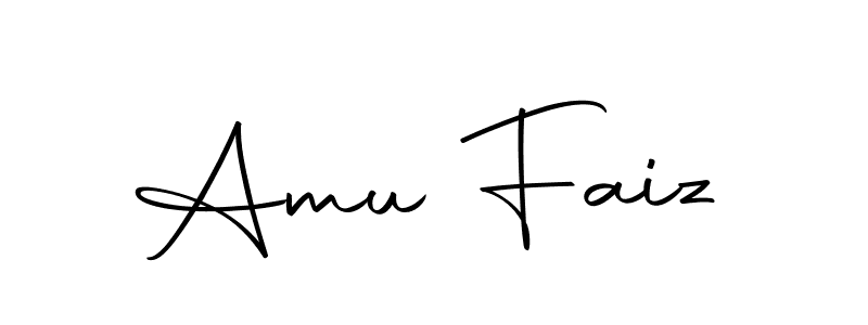 Make a beautiful signature design for name Amu Faiz. With this signature (Autography-DOLnW) style, you can create a handwritten signature for free. Amu Faiz signature style 10 images and pictures png