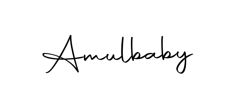 How to make Amulbaby name signature. Use Autography-DOLnW style for creating short signs online. This is the latest handwritten sign. Amulbaby signature style 10 images and pictures png