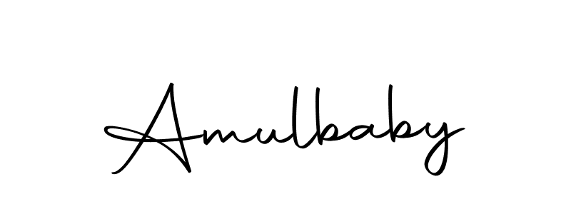 How to make Amulbaby name signature. Use Autography-DOLnW style for creating short signs online. This is the latest handwritten sign. Amulbaby signature style 10 images and pictures png