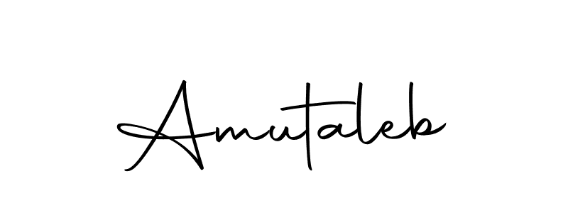 Here are the top 10 professional signature styles for the name Amutaleb. These are the best autograph styles you can use for your name. Amutaleb signature style 10 images and pictures png