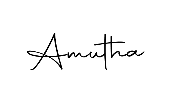 Create a beautiful signature design for name Amutha. With this signature (Autography-DOLnW) fonts, you can make a handwritten signature for free. Amutha signature style 10 images and pictures png