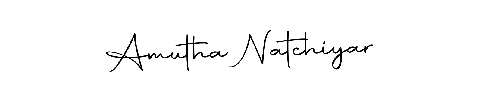 You can use this online signature creator to create a handwritten signature for the name Amutha Natchiyar. This is the best online autograph maker. Amutha Natchiyar signature style 10 images and pictures png