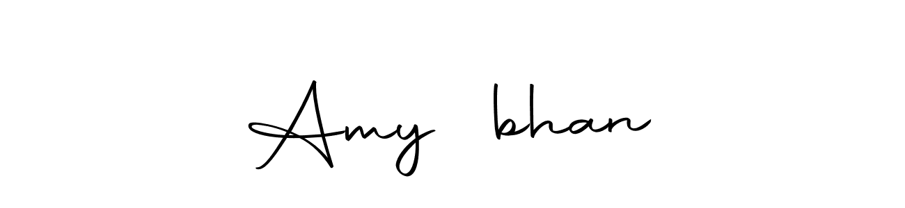 Similarly Autography-DOLnW is the best handwritten signature design. Signature creator online .You can use it as an online autograph creator for name Amy❤️bhan. Amy❤️bhan signature style 10 images and pictures png