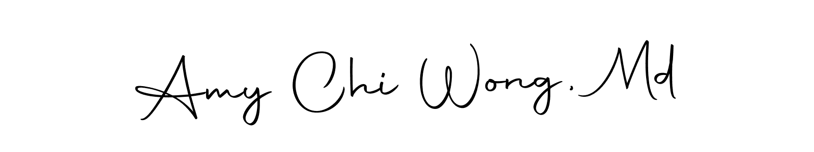 Design your own signature with our free online signature maker. With this signature software, you can create a handwritten (Autography-DOLnW) signature for name Amy Chi Wong, Md. Amy Chi Wong, Md signature style 10 images and pictures png