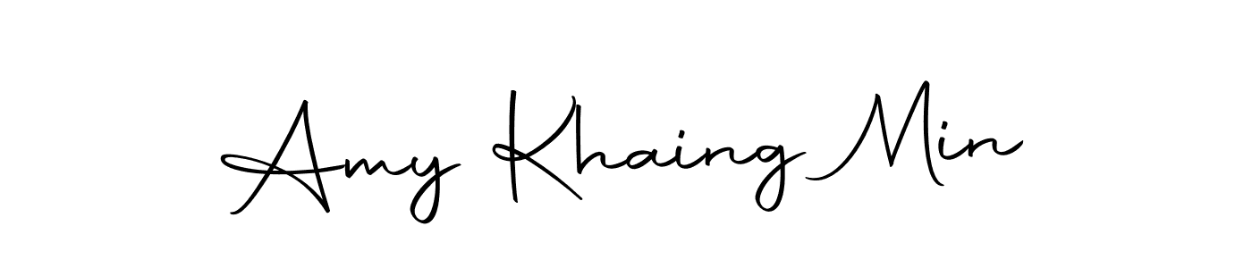 You should practise on your own different ways (Autography-DOLnW) to write your name (Amy Khaing Min) in signature. don't let someone else do it for you. Amy Khaing Min signature style 10 images and pictures png