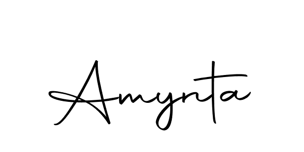 Design your own signature with our free online signature maker. With this signature software, you can create a handwritten (Autography-DOLnW) signature for name Amynta. Amynta signature style 10 images and pictures png