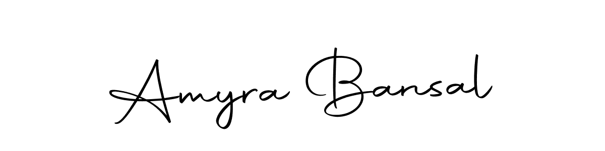 Design your own signature with our free online signature maker. With this signature software, you can create a handwritten (Autography-DOLnW) signature for name Amyra Bansal. Amyra Bansal signature style 10 images and pictures png