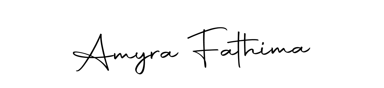 How to make Amyra Fathima name signature. Use Autography-DOLnW style for creating short signs online. This is the latest handwritten sign. Amyra Fathima signature style 10 images and pictures png
