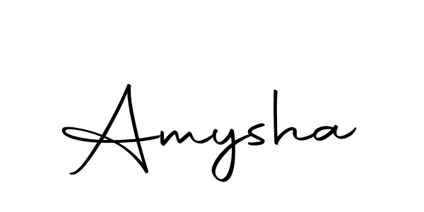 Use a signature maker to create a handwritten signature online. With this signature software, you can design (Autography-DOLnW) your own signature for name Amysha. Amysha signature style 10 images and pictures png