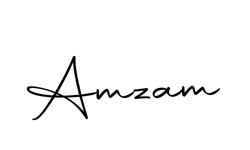 Make a beautiful signature design for name Amzam. Use this online signature maker to create a handwritten signature for free. Amzam signature style 10 images and pictures png