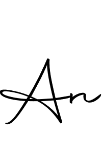 You should practise on your own different ways (Autography-DOLnW) to write your name (An) in signature. don't let someone else do it for you. An signature style 10 images and pictures png