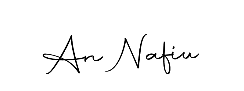 The best way (Autography-DOLnW) to make a short signature is to pick only two or three words in your name. The name An Nafiu include a total of six letters. For converting this name. An Nafiu signature style 10 images and pictures png